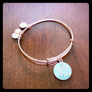 Rose Gold Alex and Ani “Wild & Free” bangle